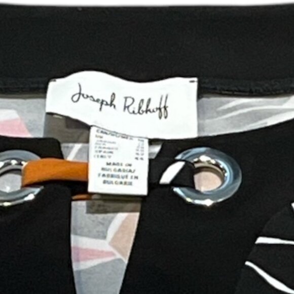 JOSEPH RIBKOFF 🇨🇦 Top Tunic Size 10 Pink Rust Green Leaves Flowers - Picture 8 of 9